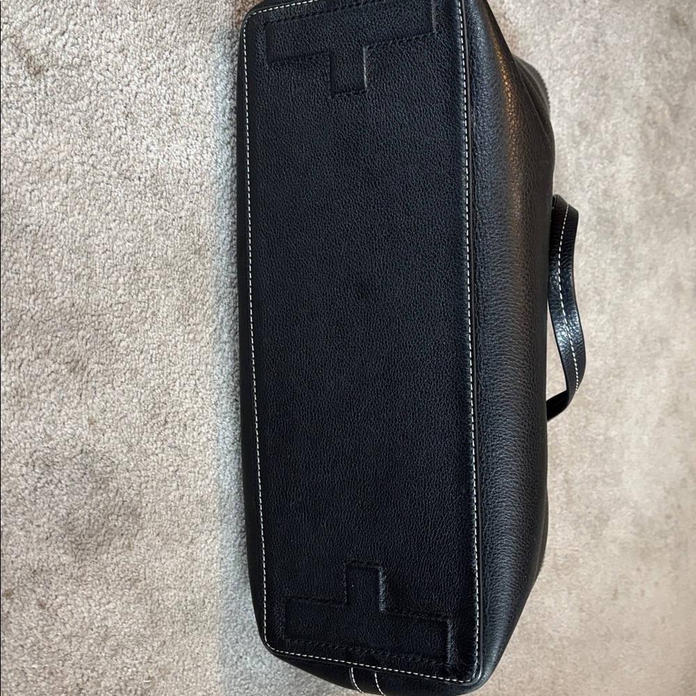 Tory Burch Black Leather Tote - Picture 7 of 10